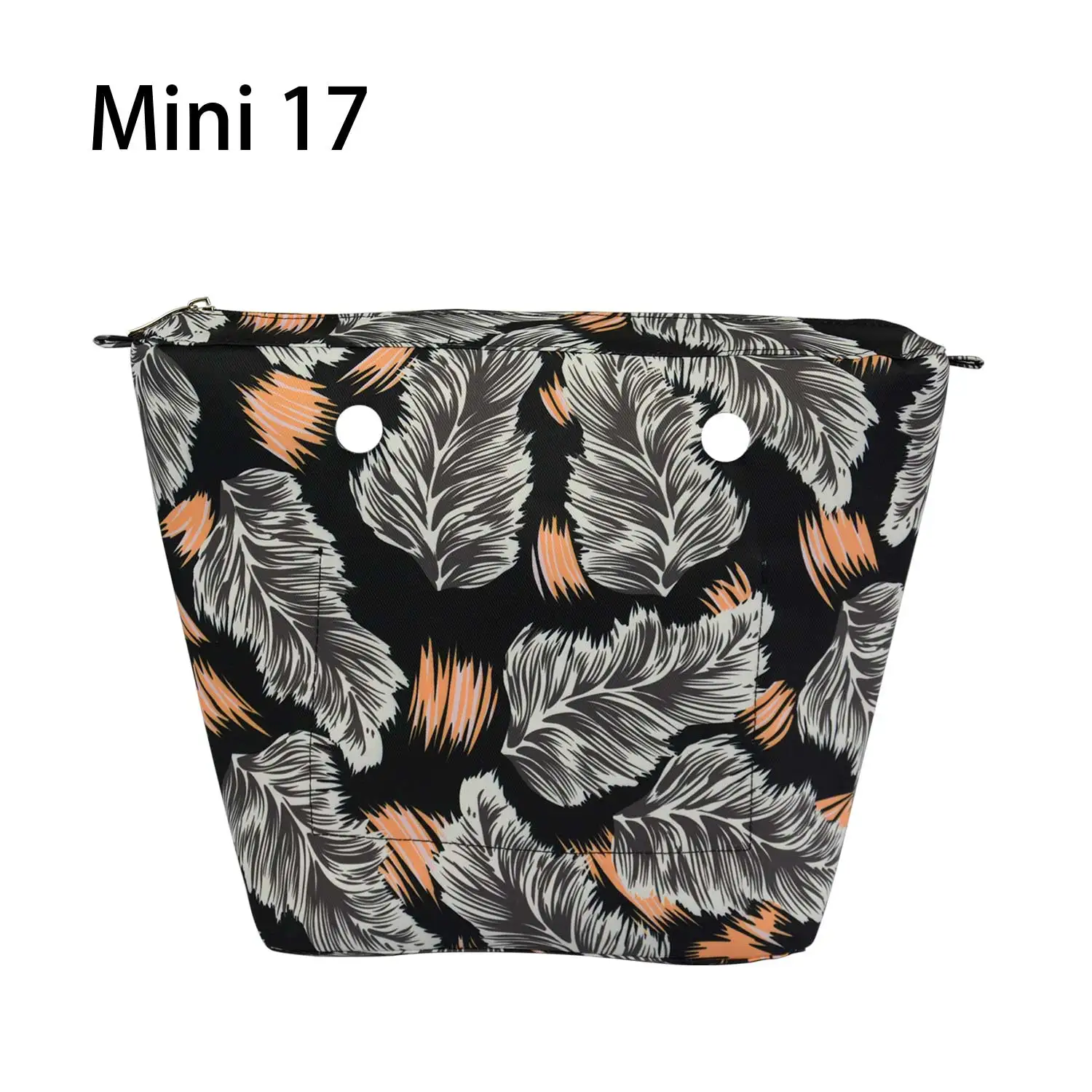 Huntfun красочный, из саржи Ткань водонепроницаемая внутренняя подкладка вставка карман на молнии для классического мини Obag старшего внутренний карман для O сумка - Цвет: mini 17