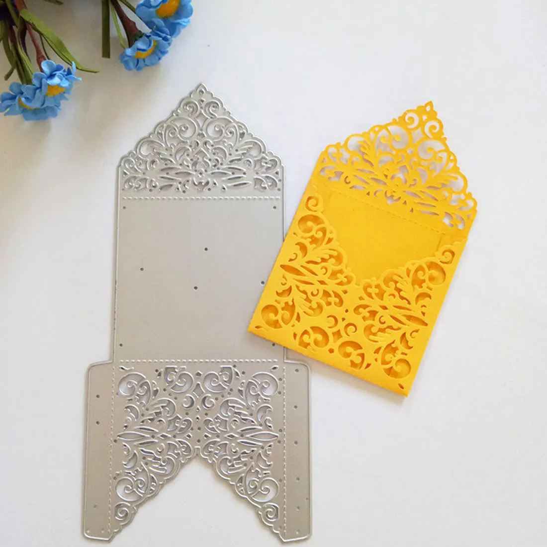 

Making Scrapbook Greeting Card edge Lace Hollow Border Metal Cutting Dies Stencil Frame Embossing Template DIY Lacework Frames