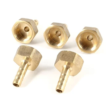 

5 pieces 8mm hose barb 1/2 inch PT thread brass connector coupler