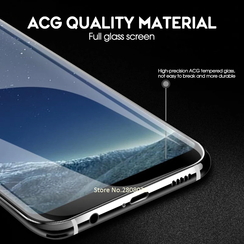 5D изогнутая полная Защита экрана для Samsung Galaxy A6 A4 A8 A9 J8 J4 J6 Plus 2018 Закаленное стекло