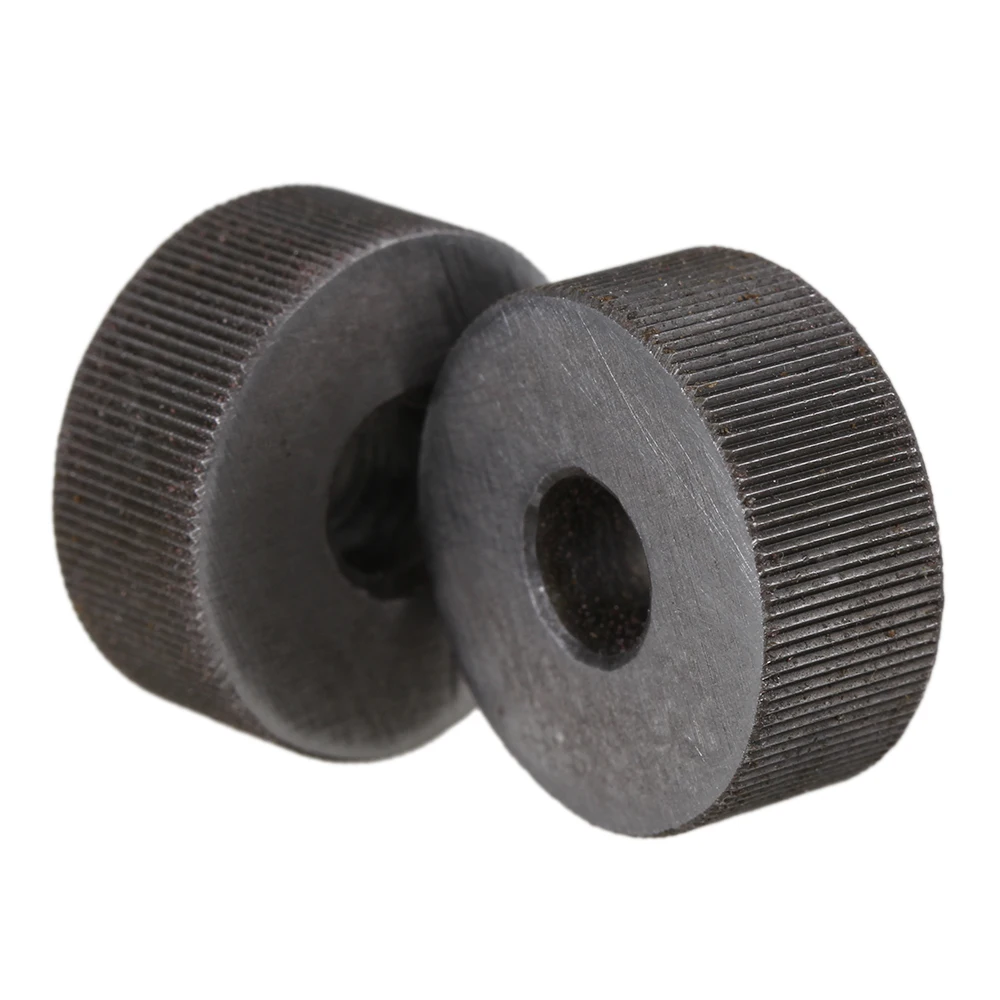 2pcs Knurling Tool Silver Single Straight Wheel Linear Knurl 0.5mm