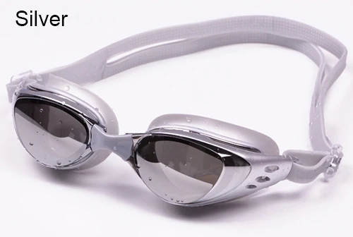 Бренд Ацетат Плавательные очки очки для плавания бассейны каркасные Анти купальники Туман УФ Плавательные Мужчины Женщины Силиконовые Пояса Рецепт Плавать - Цвет: Silver
