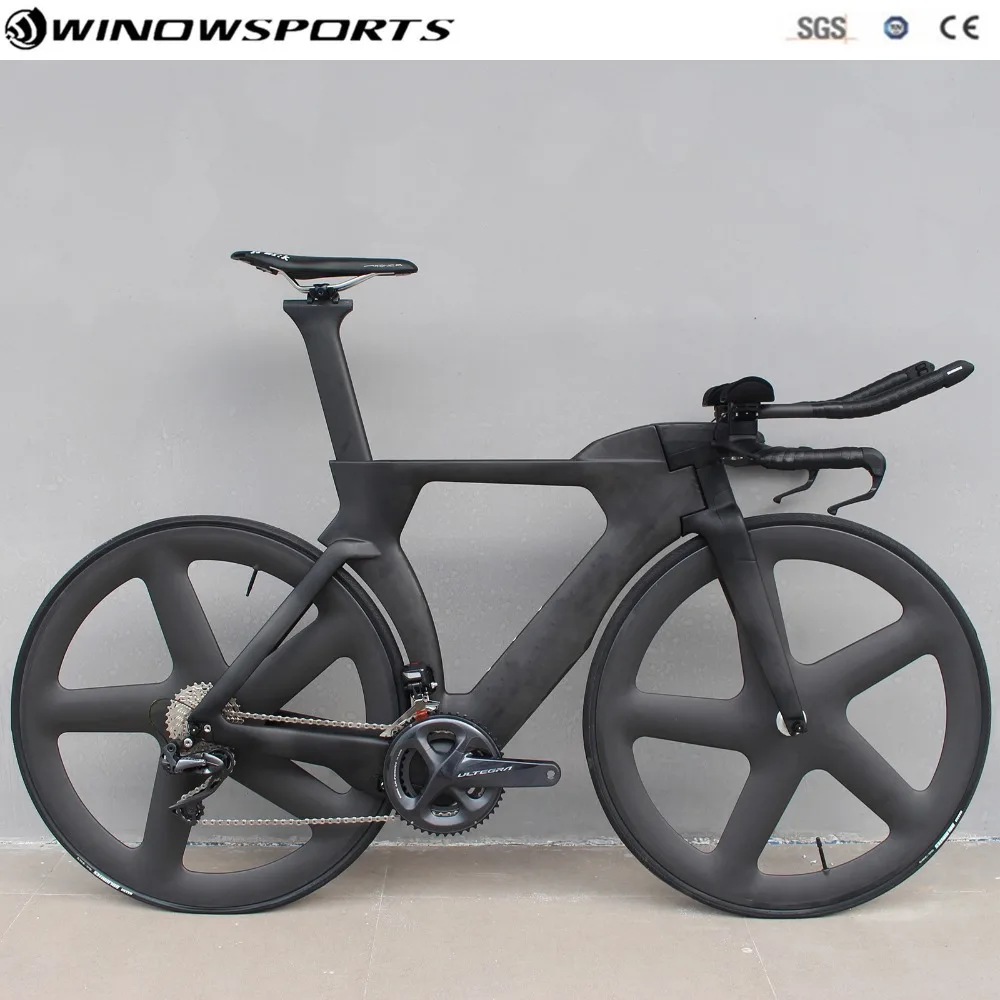 Sale Chinese TT Bike aero carbon time trial bicycle triathlon TT bike with DI2 22 speed carbon tt bicycle bike frame 48/51/54/57cm 0