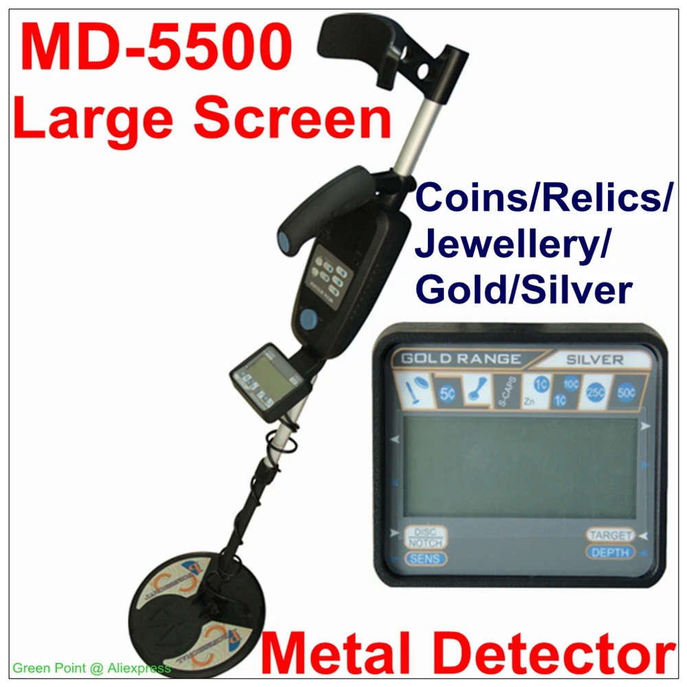 Новый оригинальный подземный металлоискатель MD5500 с большим экраном и MD 5500