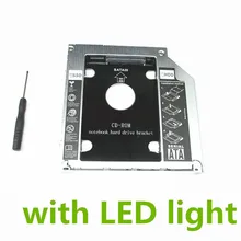 SATA 2ND HDD SDD супер карман для жесткого диска для Apple Unibody MacBook Pro со светодиодный