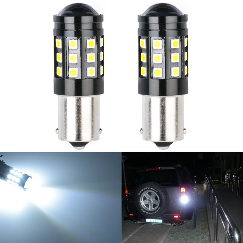 

Katur Led Car Tail Light 1156 LED BA15S/P21W Car Lights T25 3157 T20 7443 Auto Brake Reverse Lamp DRL Rear Parking Bulbs 2700Lm