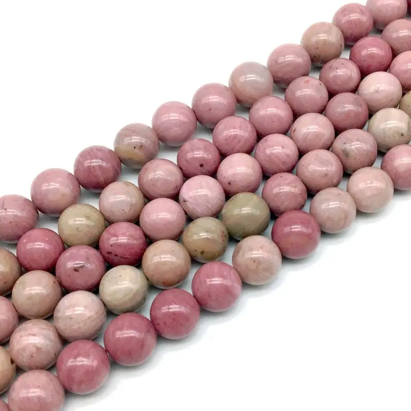Круглые бусины из родонита 4/6/8/10 мм|beads 4 mm|loose beadsstone round |