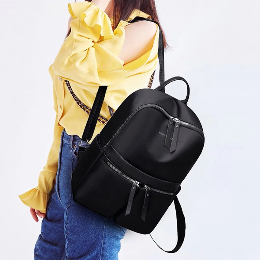 

FASHION Quality Leather Anti-thief Women Backpack Large Capacity Hair Ball School Bag for Teenager girls Male Travel Bags June14