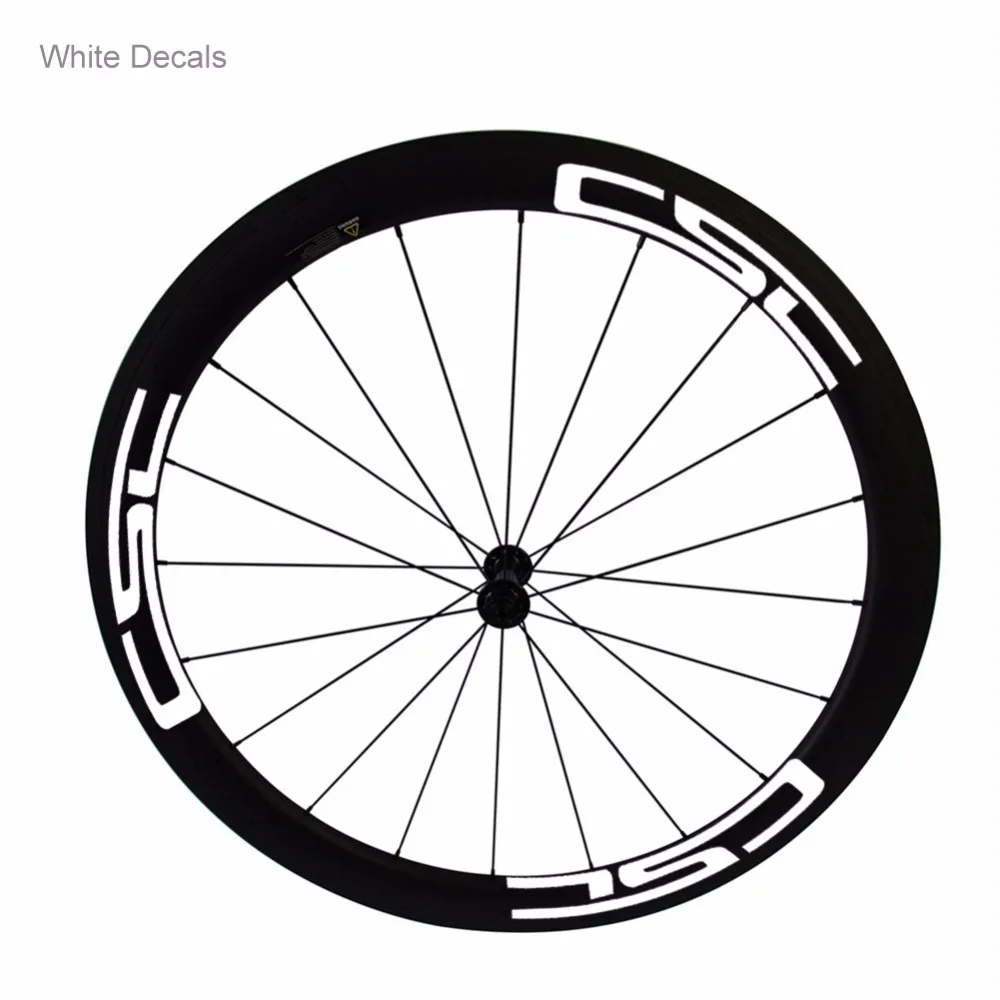 Top CSC LOGO Sticker Fee For Wheelset  (White/Black /Red and White ) 1