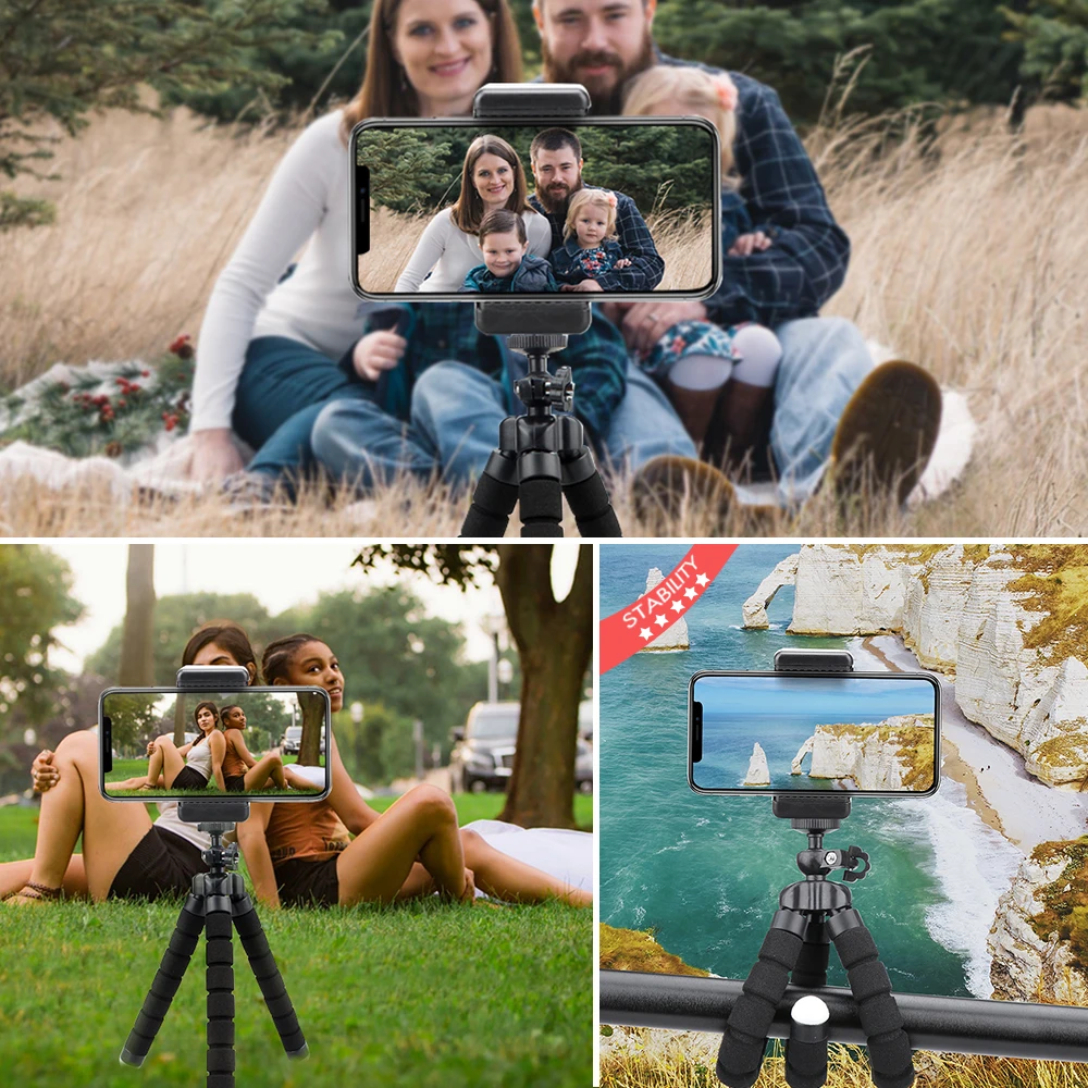 Vamson мини штатив для телефона Гибкая ножка Gorillapod Осьминог мобильного камера iphone