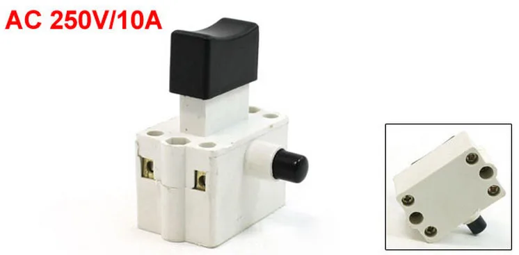 

Lock Button DPST Trigger Switch AC 250V/10A for Power Tool 5pcs