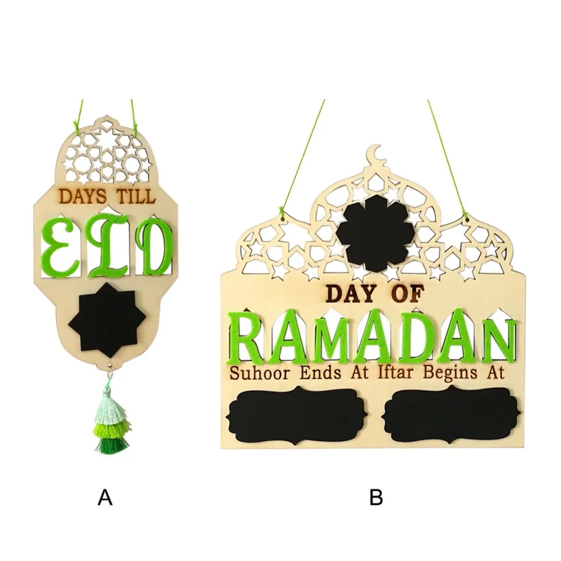 DIY Eid деревянный кулон ИД Мубарак Декор для дома Рамадан украшения висит Подвески исламистского вечерние Декор поставки