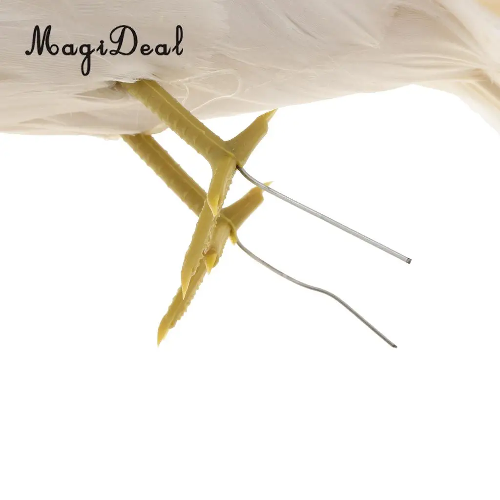 12'' / 30cm Decorative Feather Parrot Model Artificial Bird Statue Macaw Figurine Fancy Dress Props Garden Lwan Tree Decor
