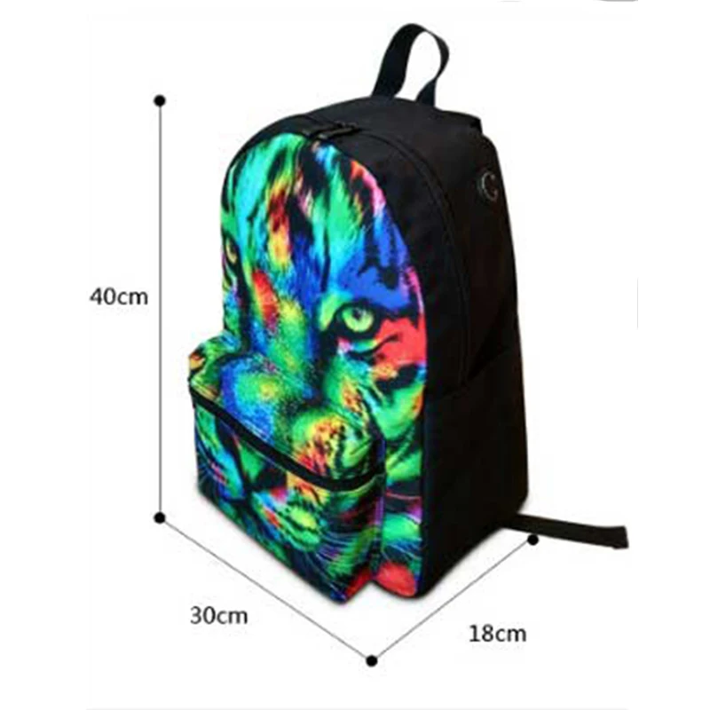 Elviswords Мода Мультфильм Для женщин Mochila Escolar softback холст интерьер слот карман рюкзак