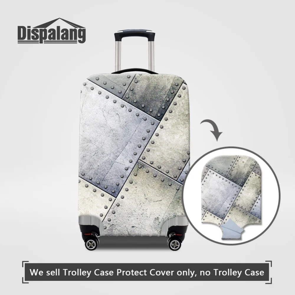 Dispalang чемодан защитный чехол металлический узор Дорожный чемодан растягивающийся водонепроницаемый чехол для багажа костюм для 18-30 дюймов