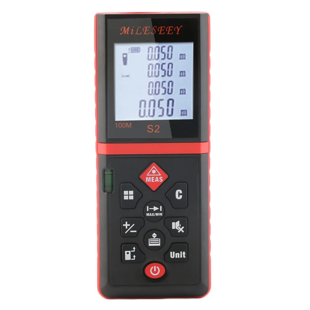 

High Quality Mileseey S2 100m Handheld Laser Distance Meter Digital Range Finder Measure