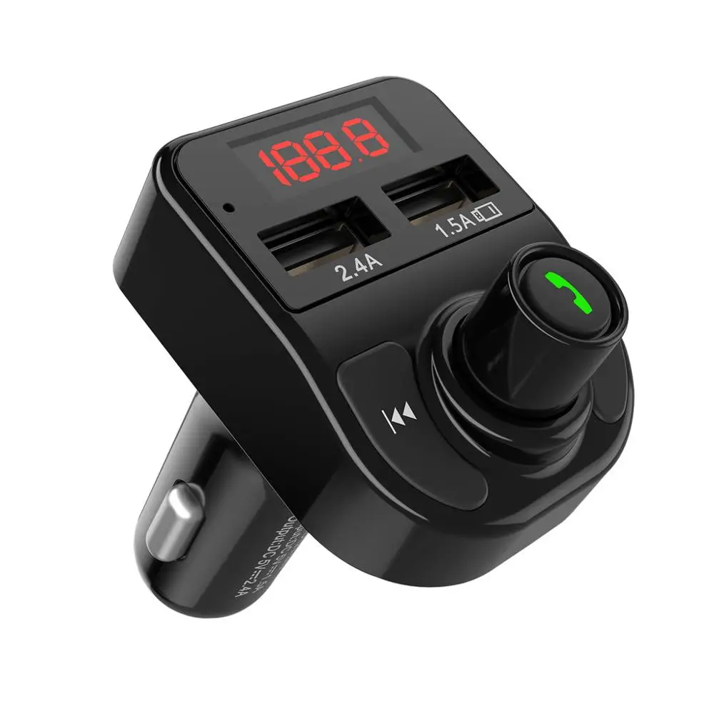 Автомобильный прикуриватель Bluetooth громкая связь FM передатчик mp3 плеер Радио