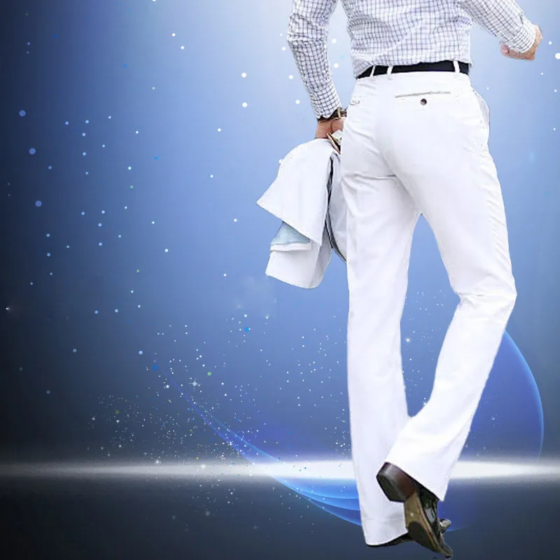 Men's Flared Trousers Formal Pants Bell 