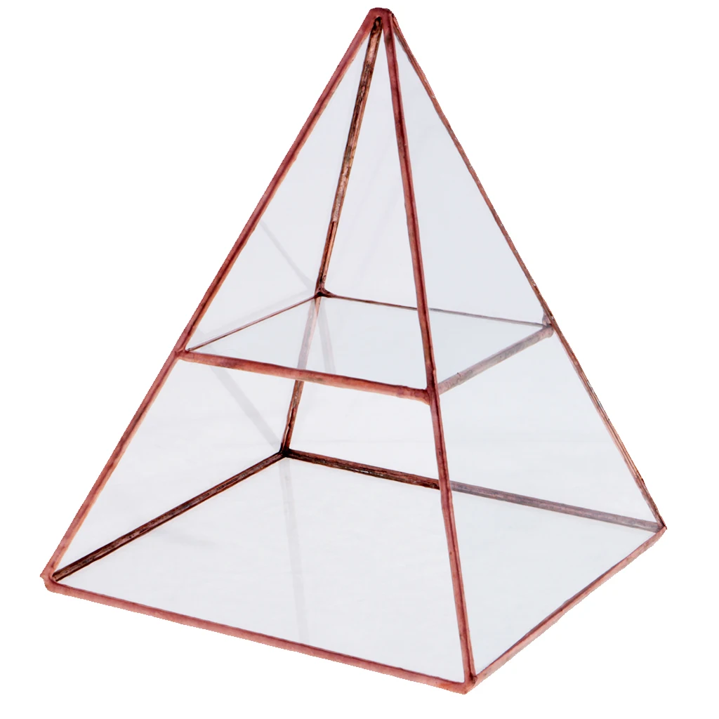 Пирамида стекло геометрический Террариум коробка стол Декор суккулент растение плантатор