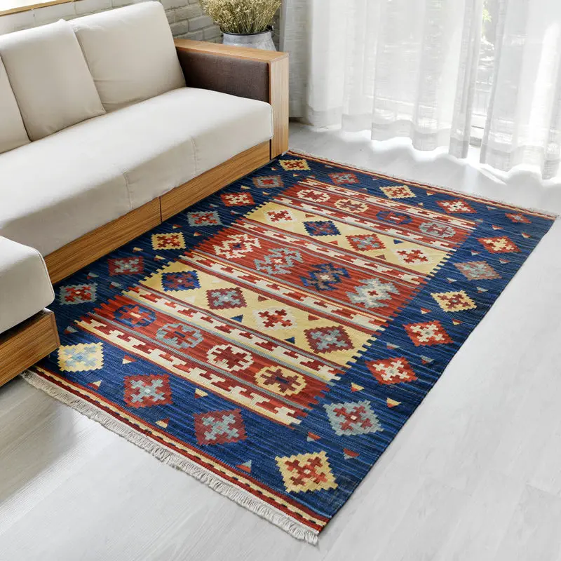 Kilim 100% шерстяной ковер ручной работы геометрический индийский современный в