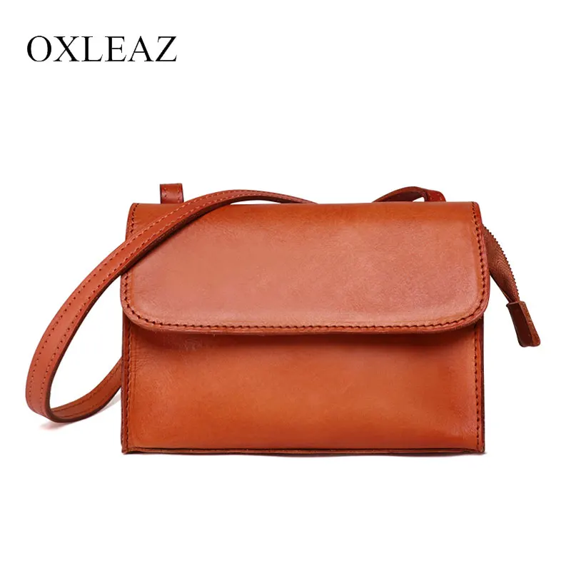 

OXLEAZ Fashion Ladies Mini Women Messenger Bags Genuine Leather Crossbody Purse Clutch Bag Sling Bag Shoulder Bags for Woman
