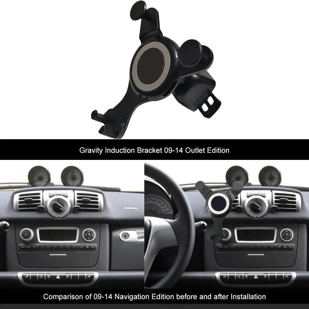 Free Adjustment Car Phone Gravity Holder Smart Air Outlet Stand For Phone Radio Navigation Car Accessories Mobile Phone Holder