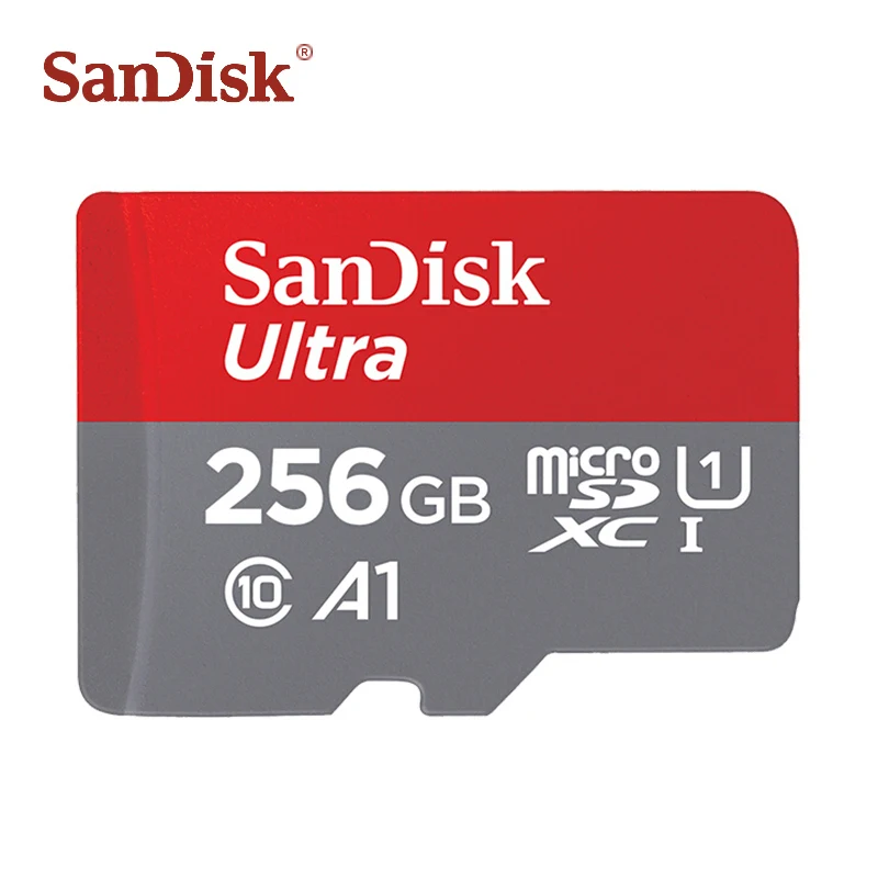 SanDisk 64GB 32GB 16GB micro sd Card class 10 flash Memory Card microsd 128gb 98M/s TF cards tarjeta micro sd 256gb free adapter - Емкость: 256gb with adapter