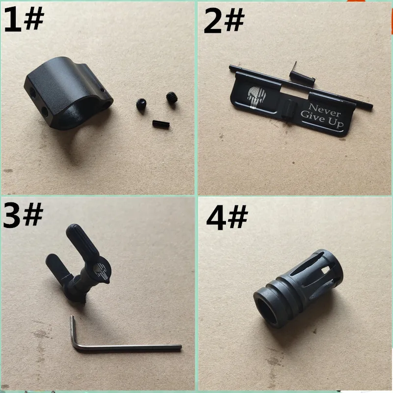

Steel ar15 Dust Cover For Airsoft M4 / M16 0.75" aluminum gas block safety selecter