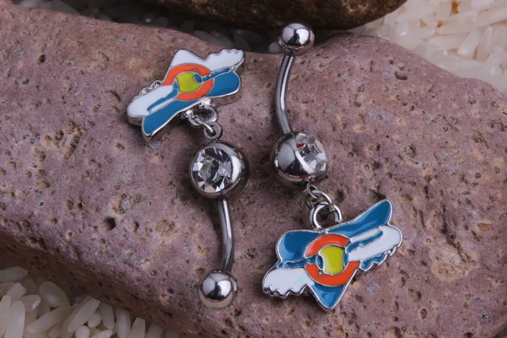 316l stainless steel 14g Body Piercing Jewelry crazy word D