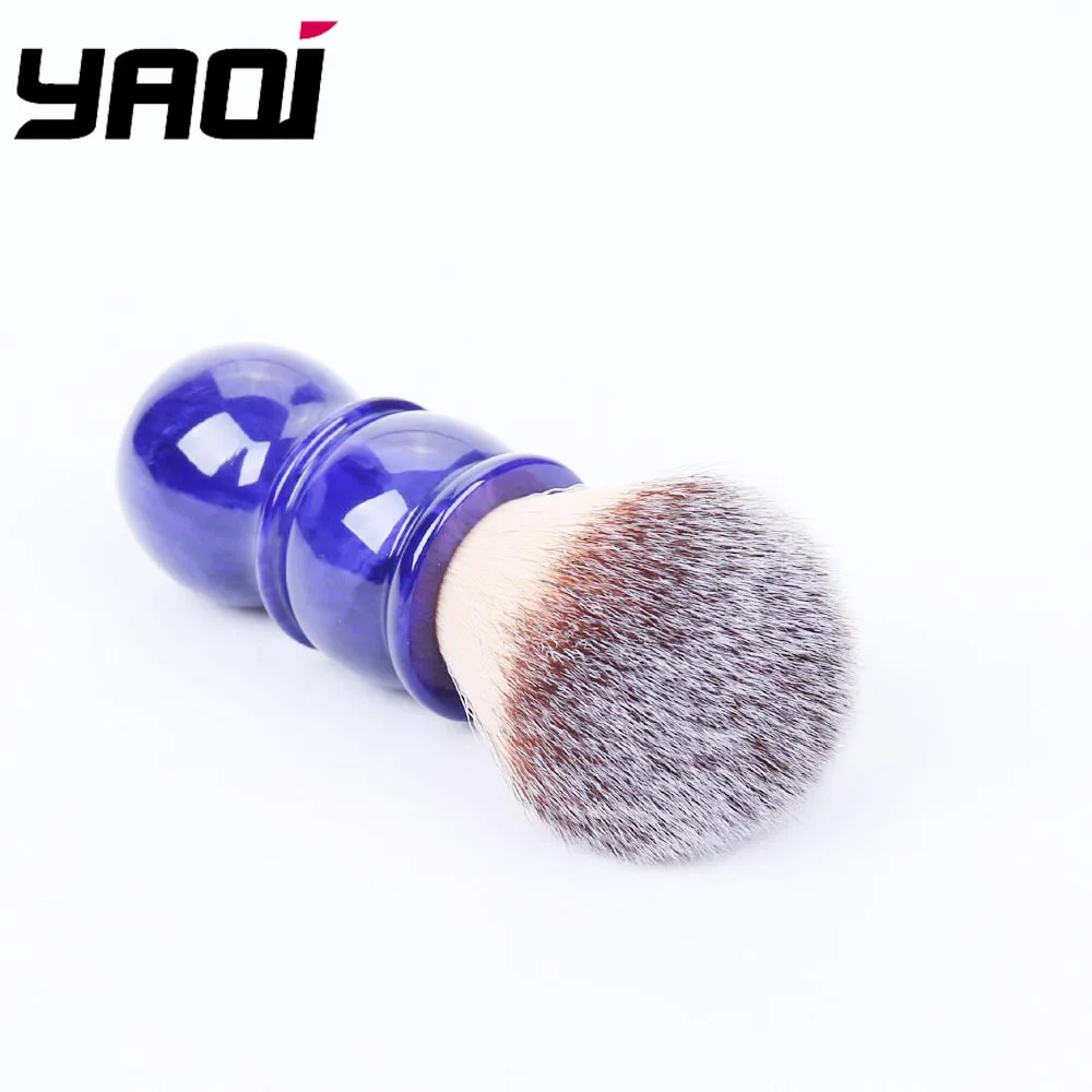 24 мм Yaqi синевато-фиолетовые синтетические волосы кисти для бритья