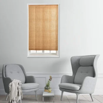 

Newly Pleated Paper Curtain Light Filtering Adhesive Inside Mount Cordless Cellular Shade VA88