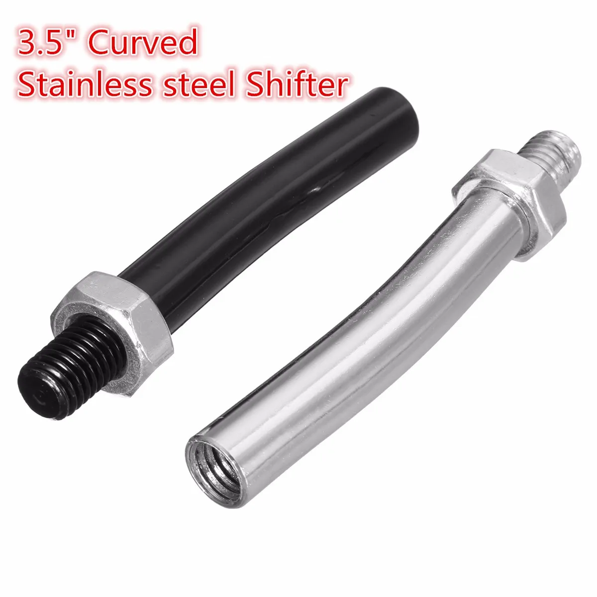 M10x1.5 3.5" Angled 304 Stainless Gear Shifter Shift Knob Extension