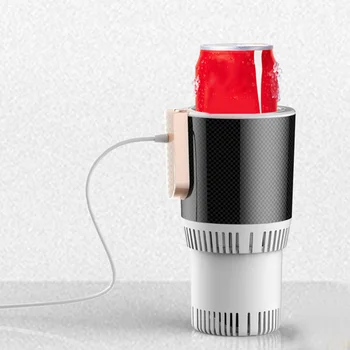 

12V Adjustable Temperature Cup Cooler Device Car Refrigerator Cooler Warmer Auto Electric Cup Drink Cooling Heating Holder