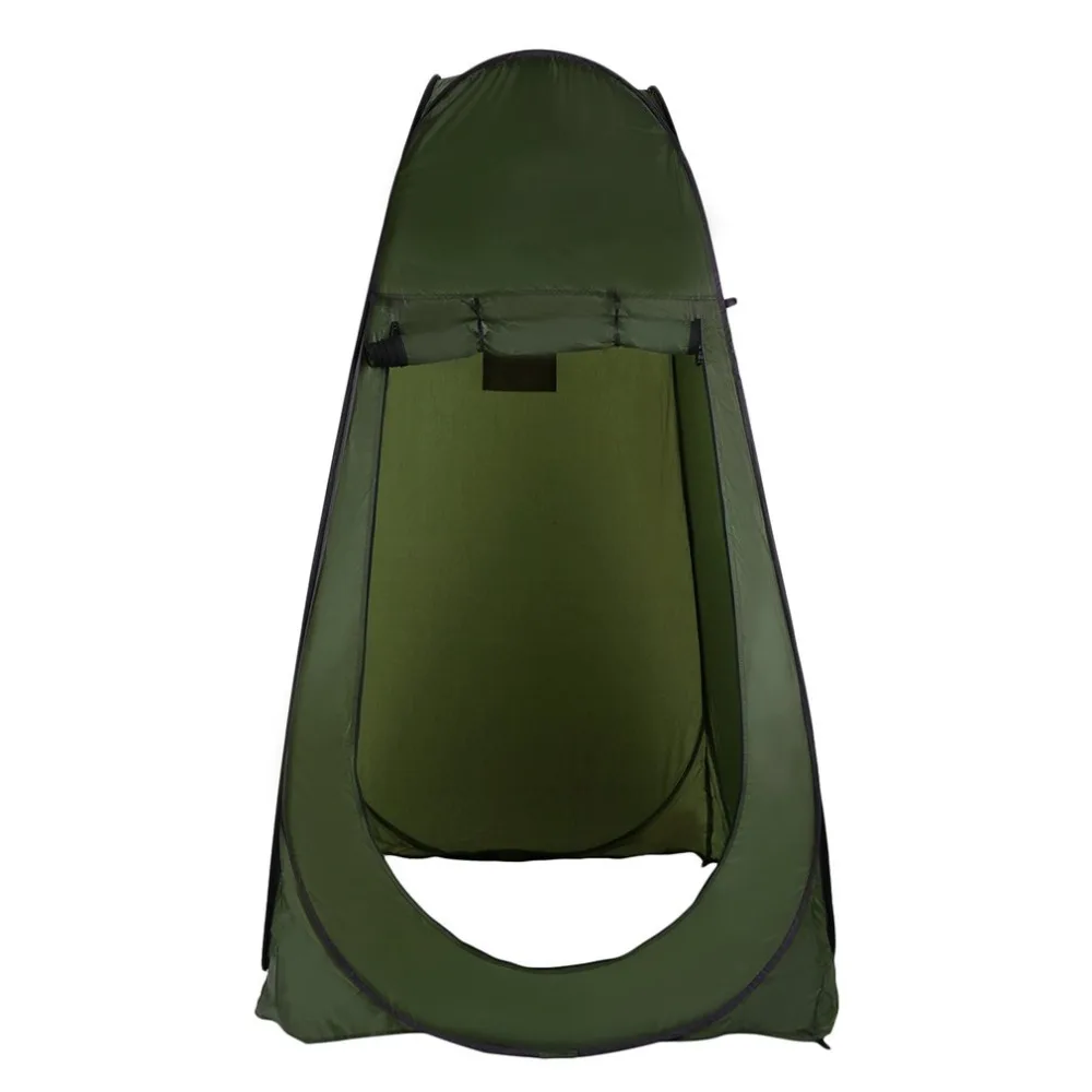 

Portable Outdoor Pop Up Tent Camping Shower Bathroom Privacy Toilet Changing Room Shelter Single Moving Folding Tents Hot Sale