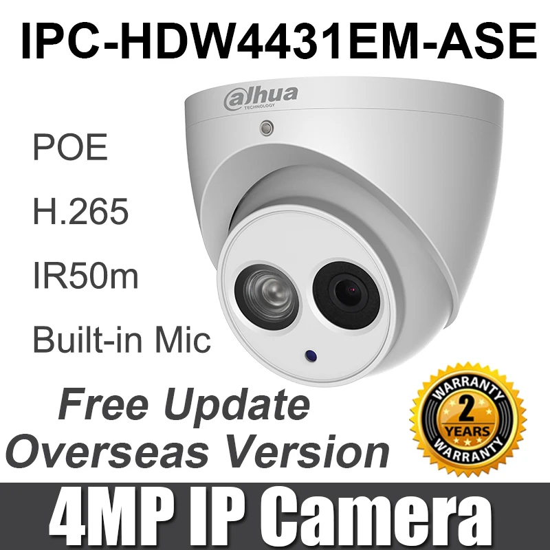 4MP IPC-HDW4431EM-ASE IP камера POE IR eyeball заменить IPC-HDW4431EM-AS H.265 английская версия DH-IPC-HDW4431EM-ASE cctv IP cam