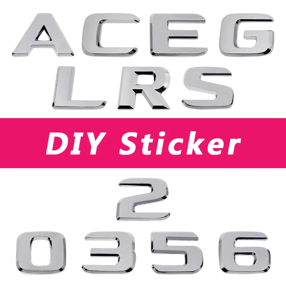 DIY аксессуары для задней эмблемы Mercedes Benz W204 W210 W176 E260 E350 Class C SL CLA CLK GLE пластиковая