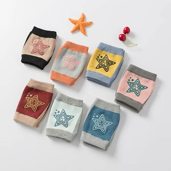 

Baby Cotton Knee Pads Elbow Crawling Knee Fall Knee Pads Stars Thin Socks Socks Children Knee Pads