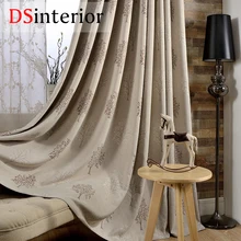 DSinterior modern jacquard tree design font b curtain b font for bedroom or living room font