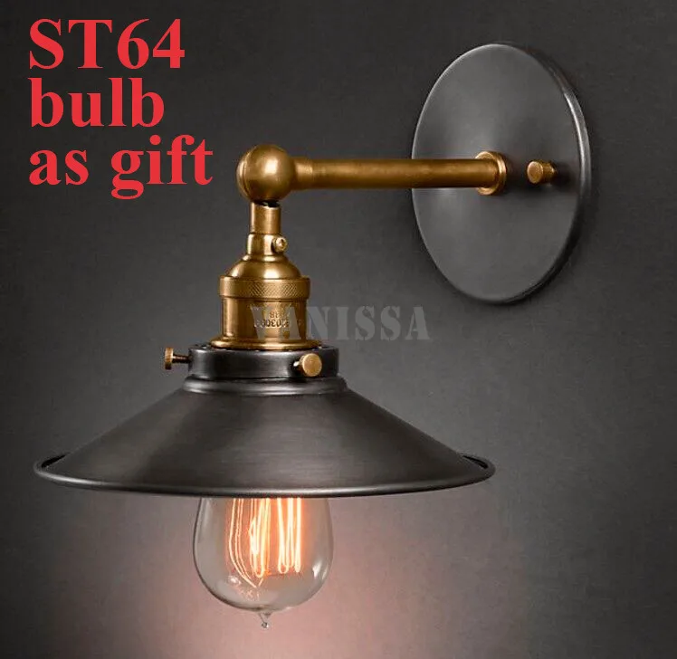 American vintage wall lamp indoor lighting bedside...