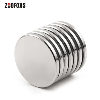 

ZOOFOXS 3pcs 30 x 3mm N35 Round Small Super Strong Neodymium Magnet Rare Earth Fridge Permanet Magnets 30*3mm for Craft DIY
