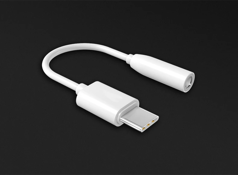 

Type-C to 3.5mm Earphone Cable Adapter Type C USB-C Male To 3.5 AUX Female Jack USB 3.1 Audio Cord For Xiaomi 6 Mi6 mix2