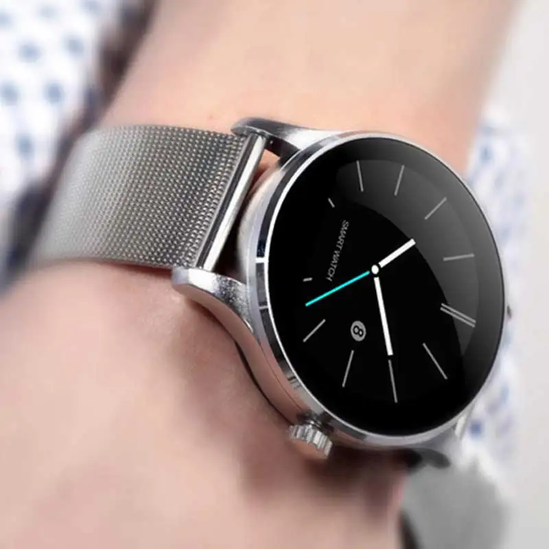 Смарт часы k88h SmartWatch сердечного ритма Мониторы круглый Montre разъем Bluetooth
