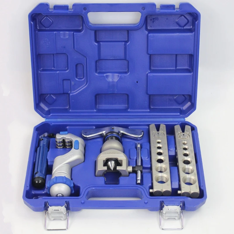 

Copper tube flaring cutting tool kit,pipe flaring tool set Cutting knife suit for 5-32MM copper pipe WK-806FT Russia Warehouse