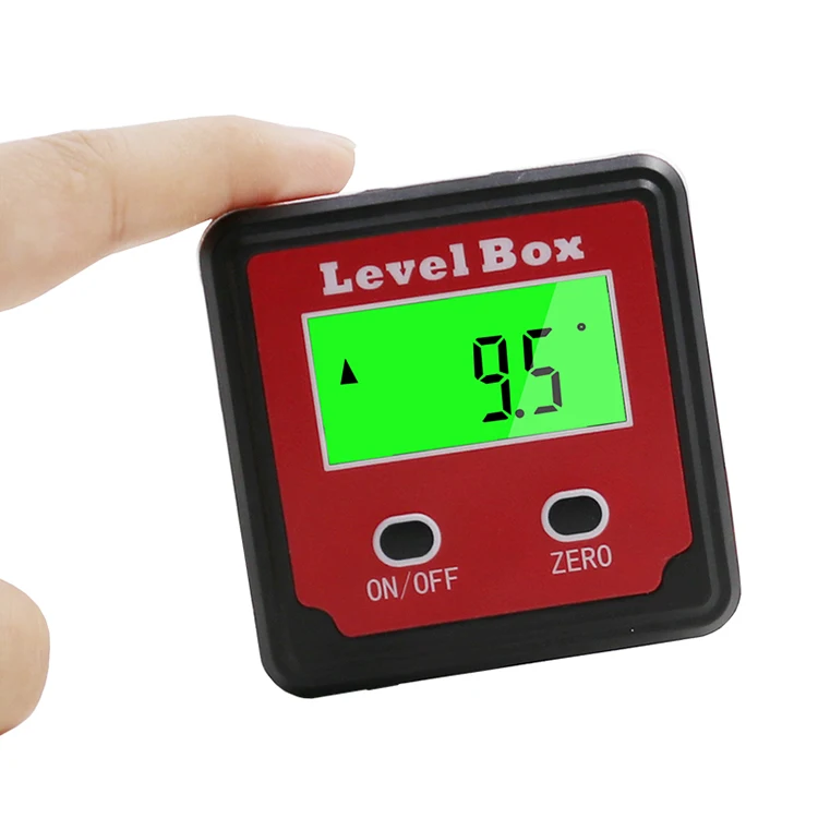  Digital Protractor Inclinometer Level Box Waterproof Angle Finder Measure Bevel Box Goniometer Magn