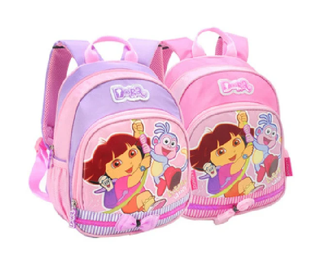 2014 new Cute dora backpack Toy baby book bags for kids girls Actical