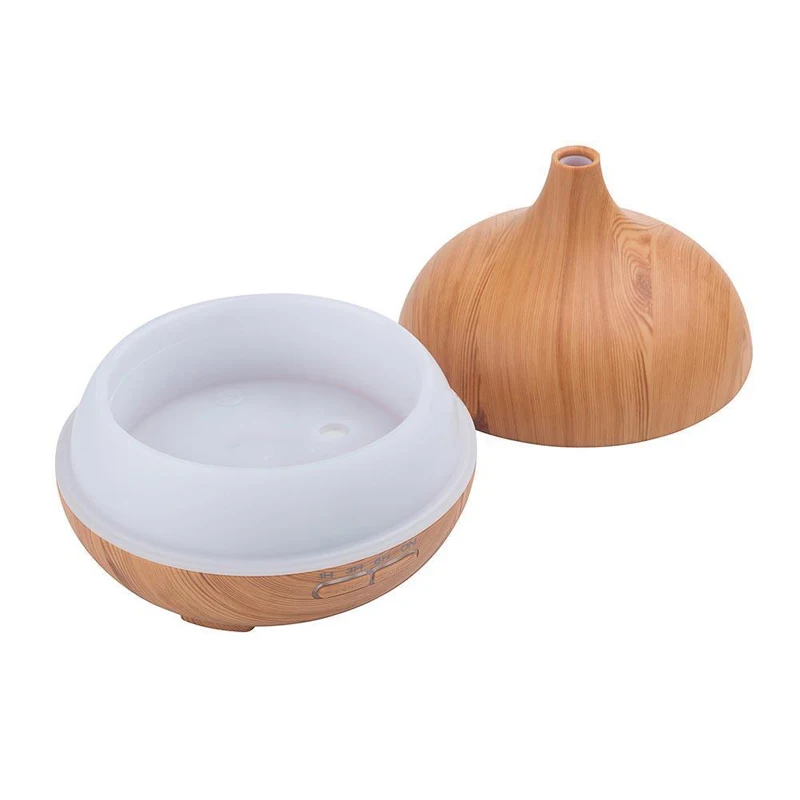 300ml Air Humidifier Essential Oil Diffuser Aroma Lamp Aromatherapy Electric Aroma Diffuser Mist Maker for Home-Wood