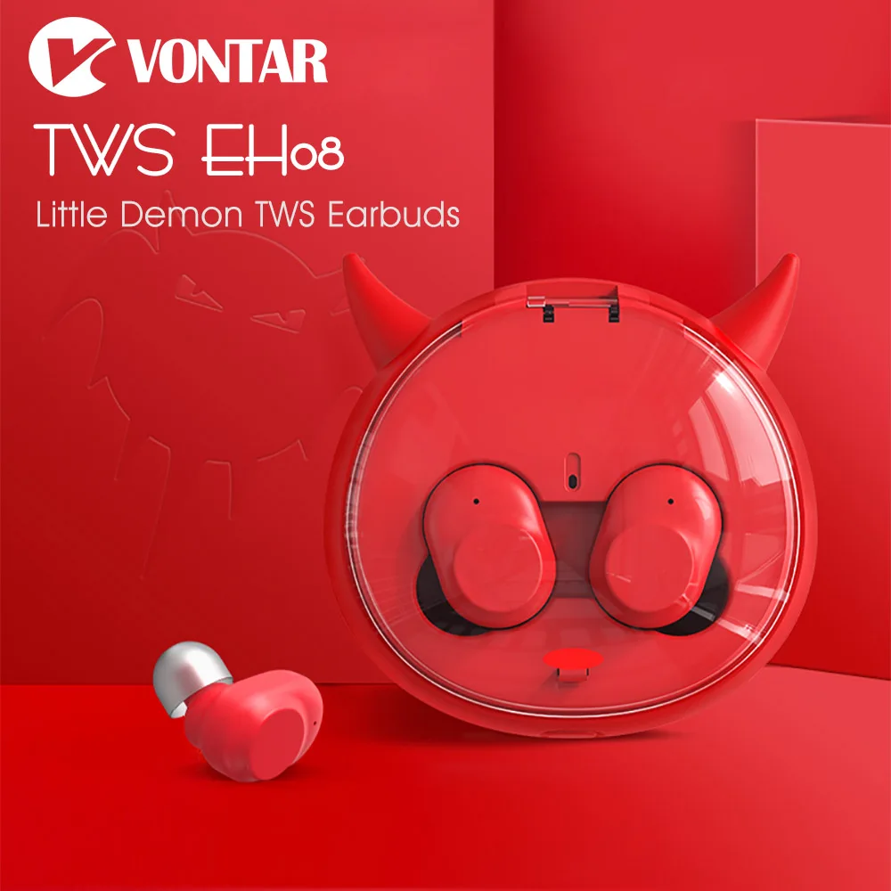 

VONTAR Wireless earphones EH08 Binaural Earbuds Twins Headphone EH10 fone de ouvido Bluetooth 4.2 Mic power bank for android