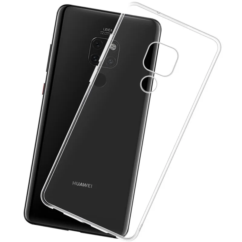 For Huawei Mate20 10 9 8 7 pro Soft Slim TPU Case Anti Slip Clear Cases Transparent Silicone For Mate S RS 20X 20pro
