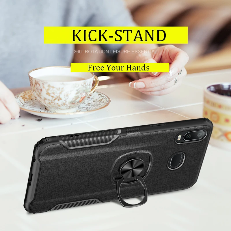 For Samsung A6S Armor Case for Galaxy A60 A80 A70 A50 A40 A30 A20 A10 M10 M20 M30 M40 J7 NEO Rugged Hybrid Car Holder Back Case