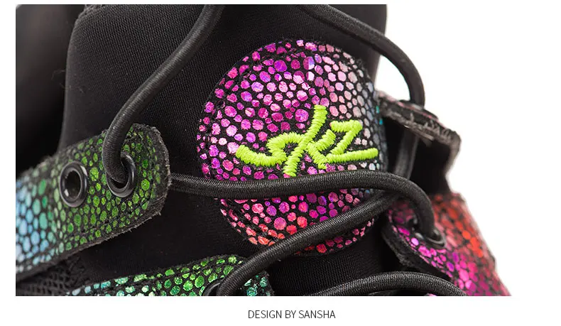 Sansha Dance Sneakers Air Mesh Upper Women Girls Jazz Salsa Dancing Shoes Modern Dance Shoes P51LS